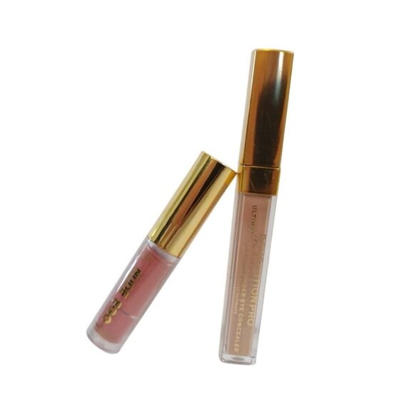 Nude Ego Lip Gloss & Revolution Pro Ultimate Radiant Under Eye Concealer Makeup - Picture 3 of 6